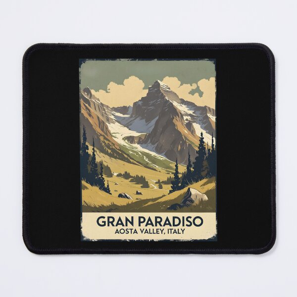 Item preview, A Vintage Travel Illustration of Gran Paradiso National Park - Italy designed and sold by GoodOldVintage.