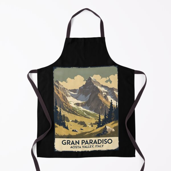 Item preview, A Vintage Travel Illustration of Gran Paradiso National Park - Italy designed and sold by GoodOldVintage.