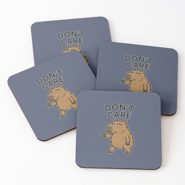 Item preview, Don't Care Funny Capybara designed and sold by RR-Arts.