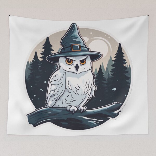 Item preview, Owl Forest Magician designed and sold by FamiliarPufferfish.