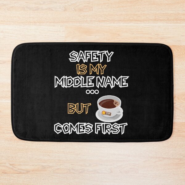Item preview, Safety First Coffee – Funny Health and Safety Work Quote designed and sold by PeteLawliiet.