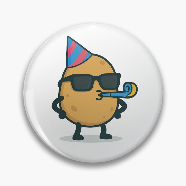 Item preview, Party Pete – Cartoon Potato with Shades, Party Hat, and Noisemaker designed and sold by Potato Marketplace.
