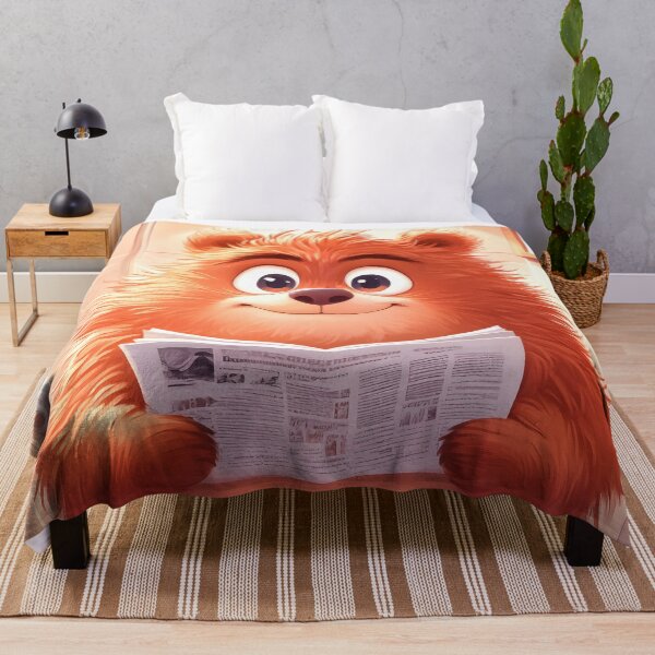 Item preview, Fluffy Bear Delights in Cozy Morning Newspaper Retreat Routine designed and sold by GABRIELMURPHY.