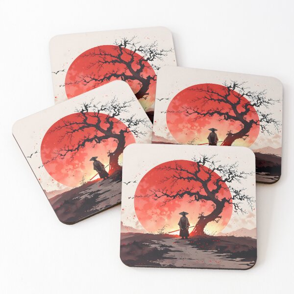 Item preview, Samurai Red Sun Contemplation designed and sold by Ledsor.