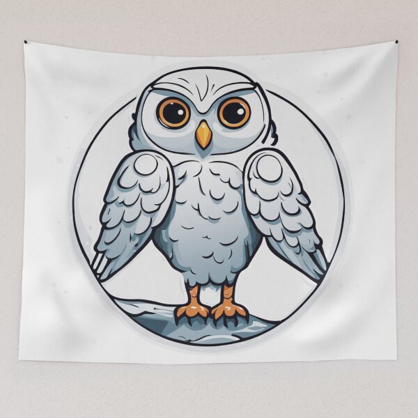 Item preview, Young Snowy Owl designed and sold by FamiliarPufferfish.