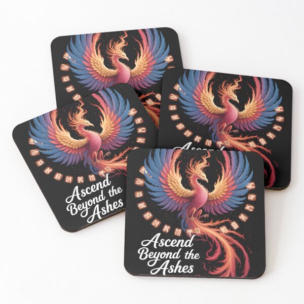 Item preview, Phoenix Rise with casual fantasy runes designed and sold by jbfart.
