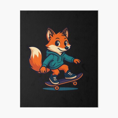 Item preview, Skateboarding Fox – Cool Street Style Animal Design with Sneakers designed and sold by ColorSplash123.