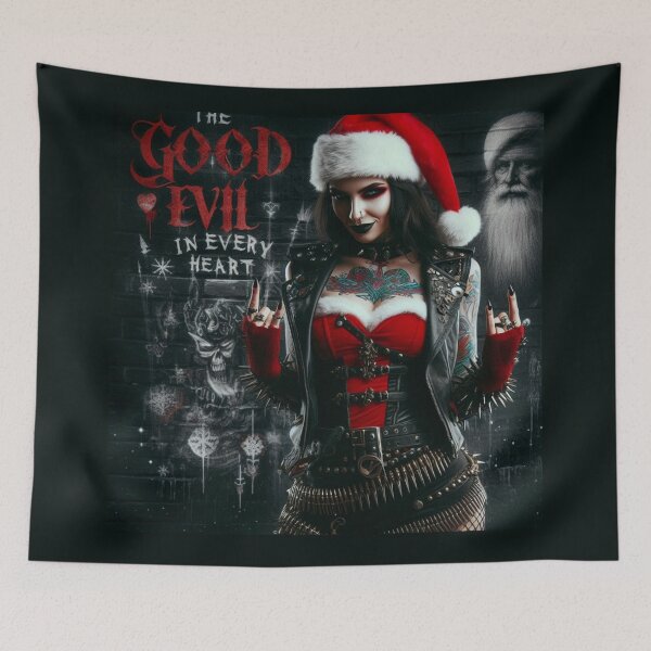 Item preview, Rock Lady Christmas Gesture Tattoo designed and sold by Voodoo Store Paranormal Collections.