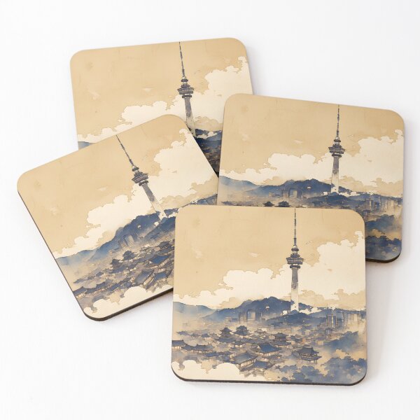 Artikelvorschau, Seoul Namsan Tower im Joseon-Tuschestil – Hanji-Landschaftsdesign entworfen und verkauft von Windy-market.