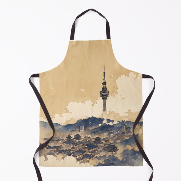 Artikelvorschau, Seoul Namsan Tower im Joseon-Tuschestil – Hanji-Landschaftsdesign entworfen und verkauft von Windy-market.