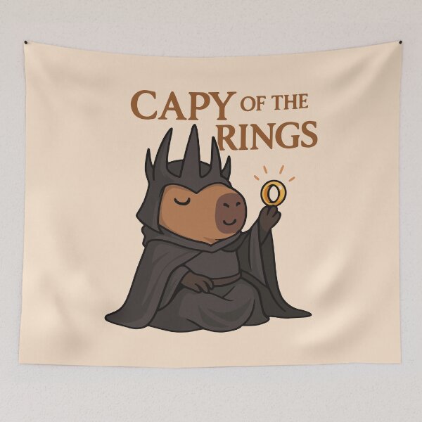 Item preview, Capy of the Rings designed and sold by RatArt Designs.