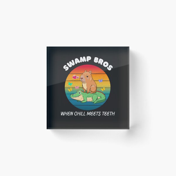 Item preview, Swamp Bros T-Shirt – Funny Alligator Duo Design for Nature & Reptile Lovers designed and sold by MaybeeShirts.
