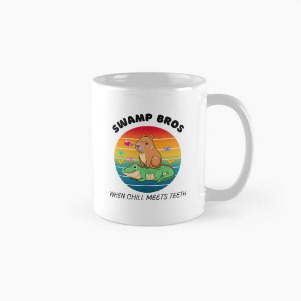Item preview, Swamp Bros T-Shirt – Funny Alligator Duo Design for Nature & Reptile Lovers designed and sold by MaybeeShirts.