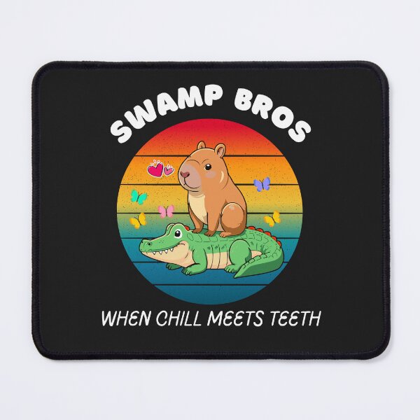 Item preview, Swamp Bros T-Shirt – Funny Alligator Duo Design for Nature & Reptile Lovers designed and sold by MaybeeShirts.