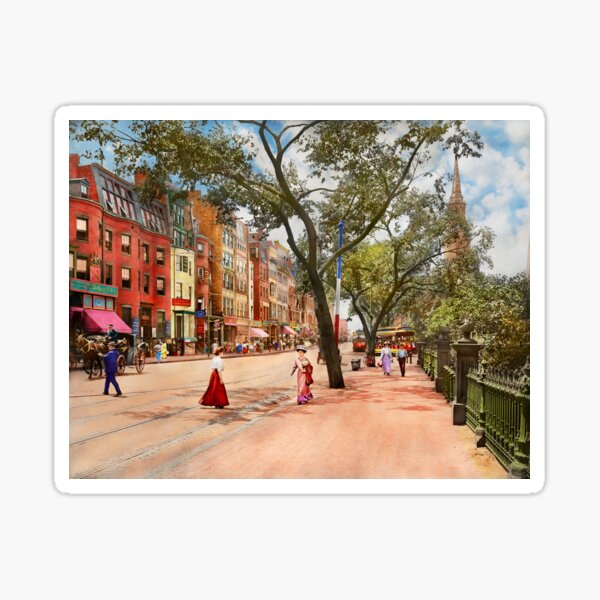Item preview, City - Boston, MA - Boylston St 1915 designed and sold by Mike Savad Photography.