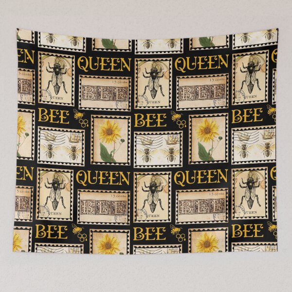 Item preview, QUEEN BEE VINTAGE STAMPS  designed and sold by FlutteringWings.
