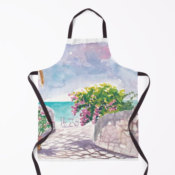 Item preview, Greek Island Vibes Oleanders and Bougainvillea Above the Ionian Blue designed and sold by artshop77.