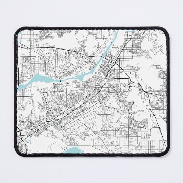 Item preview, Riverside City Map of California, USA - Circle designed and sold by deMAP.