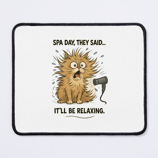 Item preview, Blow Dryer Cat Disaster – Fluffy Wet Cat Meme	 designed and sold by Uglyandcute.