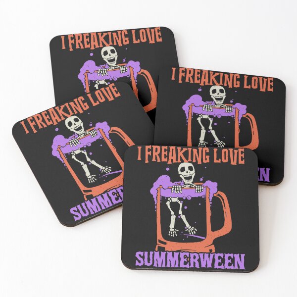 Item preview, I Freaking Love Summerween Funny Skeleton In a Beer Jar designed and sold by legendaryskins.