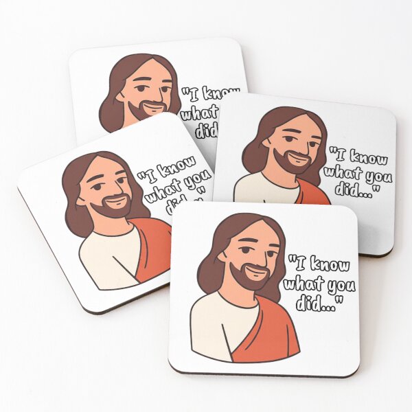 Item preview, I Know What You Did - Humorous All-Knowing Jesus Cartoon designed and sold by Aadiimanavv.