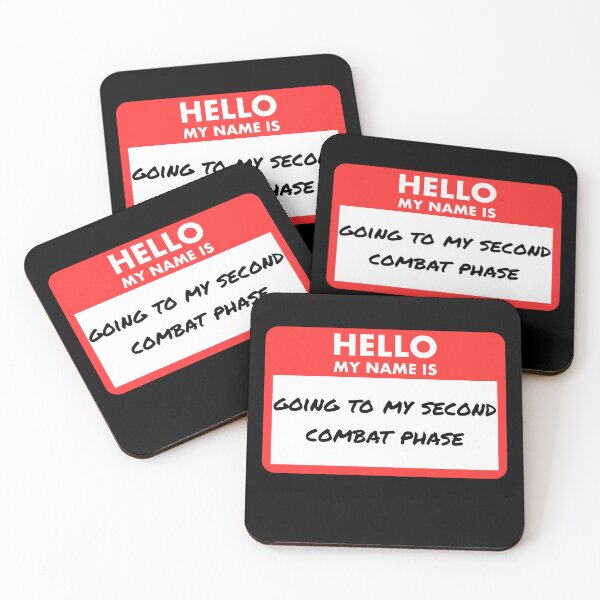 Item preview, My Name Is Going to My Second Combat Phase – Funny MTG Name Tag designed and sold by SoftSorceress.