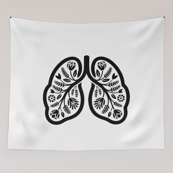 Item preview, Floral Lungs - This gift is perfect for those who love nature, art, and the symbolism of breath as the source of life. designed and sold by ZyziowskyArt.