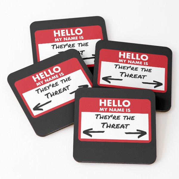 Item preview, My Name Is They're The Threat – Funny MTG Name Tag designed and sold by SoftSorceress.