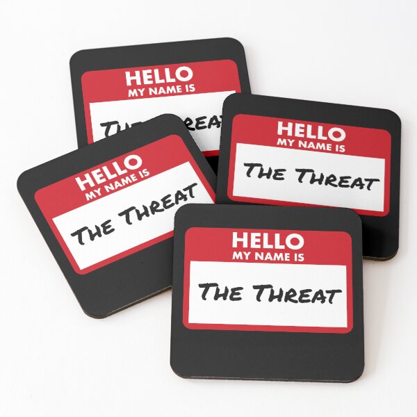 Item preview, Hello, My Name Is The Threat – Funny MTG Name Tag designed and sold by SoftSorceress.