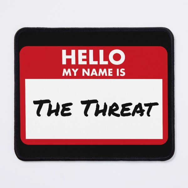Item preview, Hello, My Name Is The Threat – Funny MTG Name Tag designed and sold by SoftSorceress.
