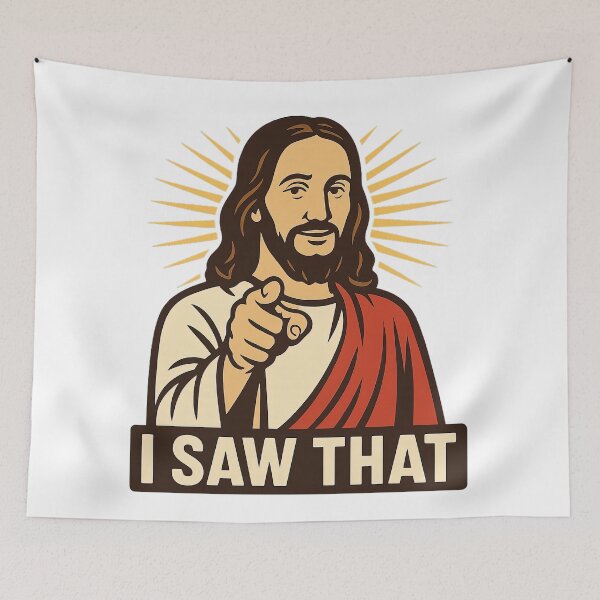 Item preview, Jesus I Saw That Funny Meme Quote designed and sold by Retr0Tshirts.