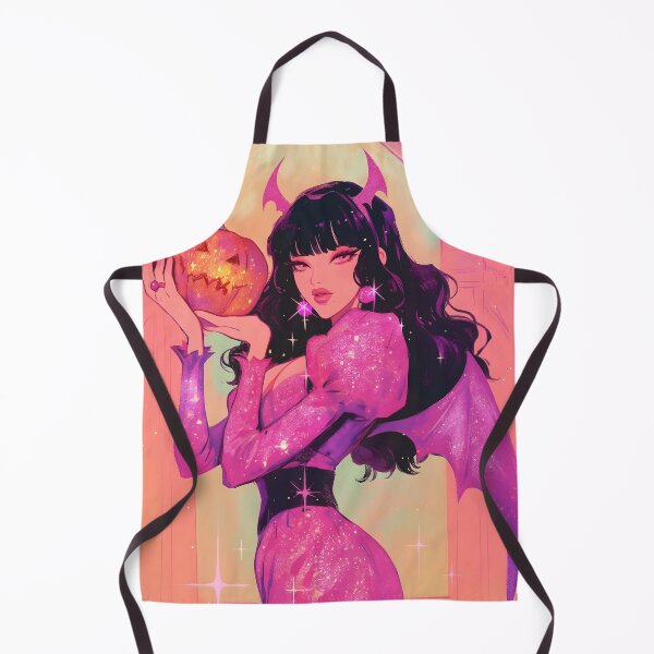 Item preview, Sparkling Demon Girl Art Print - Halloween Decor designed and sold by Starcrimedesign.