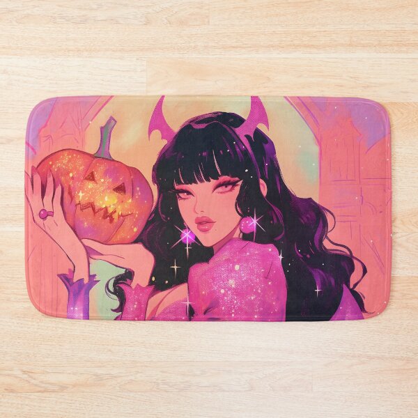 Item preview, Sparkling Demon Girl Art Print - Halloween Decor designed and sold by Starcrimedesign.