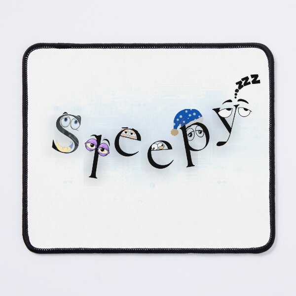 Item preview, Sleepy Face Typography – Funny Techy Dream Design designed and sold by MedhaCreations.