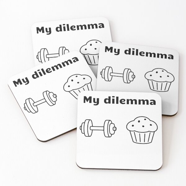 Item preview, Dumbbell vs. Muffin designed and sold by silvia~design.