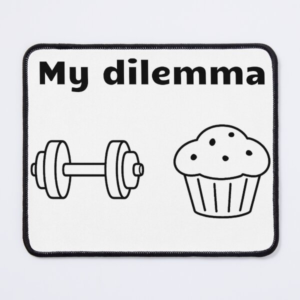 Item preview, Dumbbell vs. Muffin designed and sold by silvia~design.