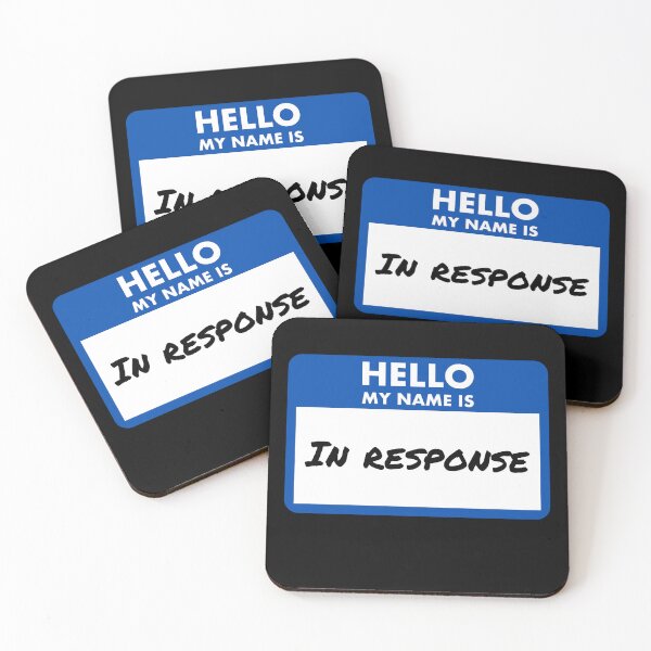 Item preview, Hello, My Name Is: In Response – MTG Name Tag designed and sold by SoftSorceress.