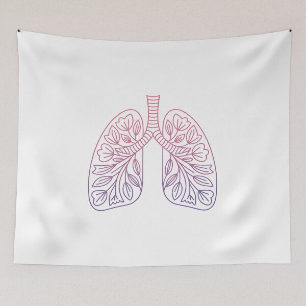 Item preview, Floral Lungs - This gift is perfect for those who love nature, art, and the symbolism of breath as the source of life. designed and sold by ZyziowskyArt.