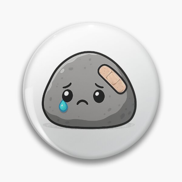 Item preview, Sad Pebble – Pebble with bandage designed and sold by ALBANAT.