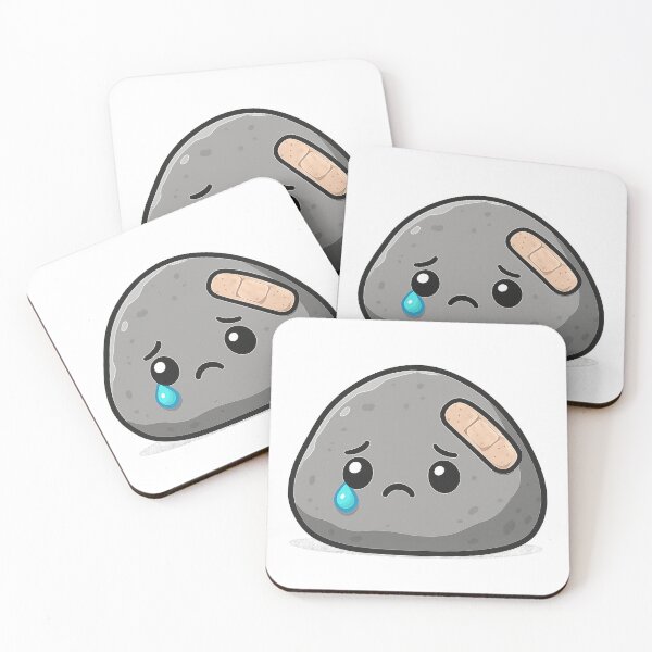 Item preview, Sad Pebble – Pebble with bandage designed and sold by ALBANAT.