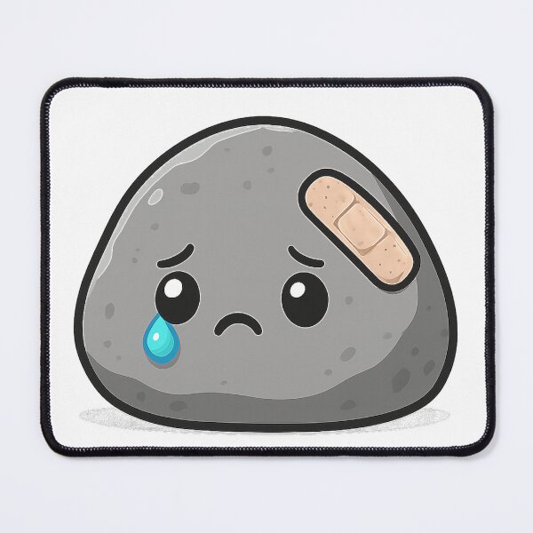 Item preview, Sad Pebble – Pebble with bandage designed and sold by ALBANAT.