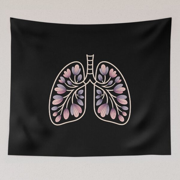 Item preview, Floral Lungs - This gift is perfect for those who love nature, art, and the symbolism of breath as the source of life. designed and sold by ZyziowskyArt.