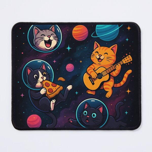 Item preview, Cosmic Cats – Dreamy Floating Felines designed and sold by TrendMesh.