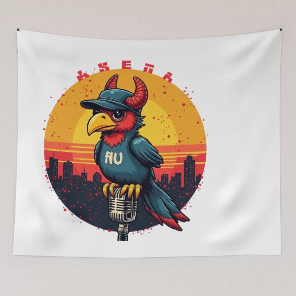 Item preview, K-Pop Owl Singer: Retro City Sunset Design designed and sold by wellie-chic.