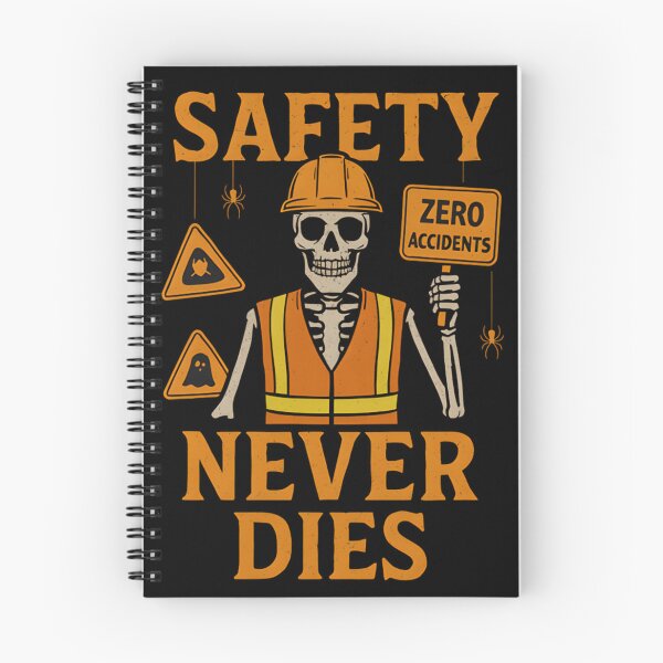 Item preview, Safety Never Dies – Halloween Safety Officer Skeleton Design designed and sold by PeteLawliiet.