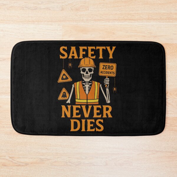 Item preview, Safety Never Dies – Halloween Safety Officer Skeleton Design designed and sold by PeteLawliiet.