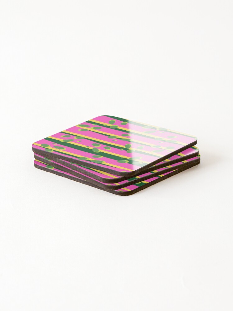 Thumbnail 4 of 5, Coasters (Set of 4), Tropical Abstract Pattern designed and sold by TurquoiseBird.