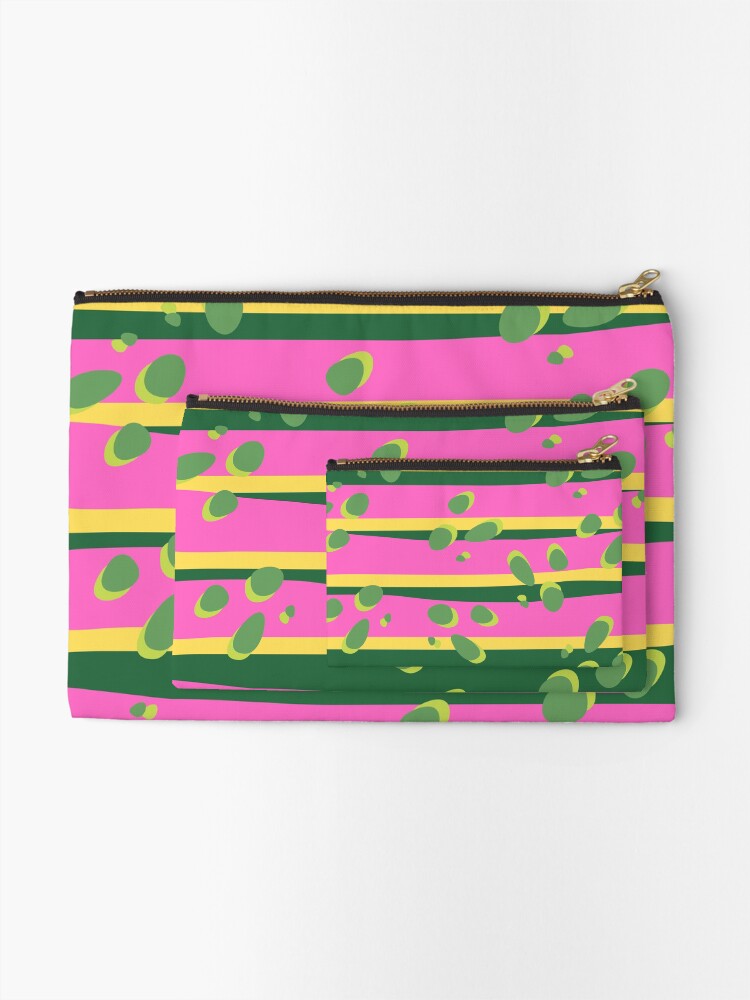 Thumbnail 2 of 4, Zipper Pouch, Tropical Abstract Pattern designed and sold by TurquoiseBird.