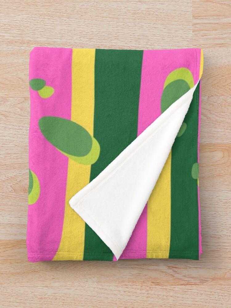 Thumbnail 3 of 6, Throw Blanket, Tropical Abstract Pattern designed and sold by TurquoiseBird.