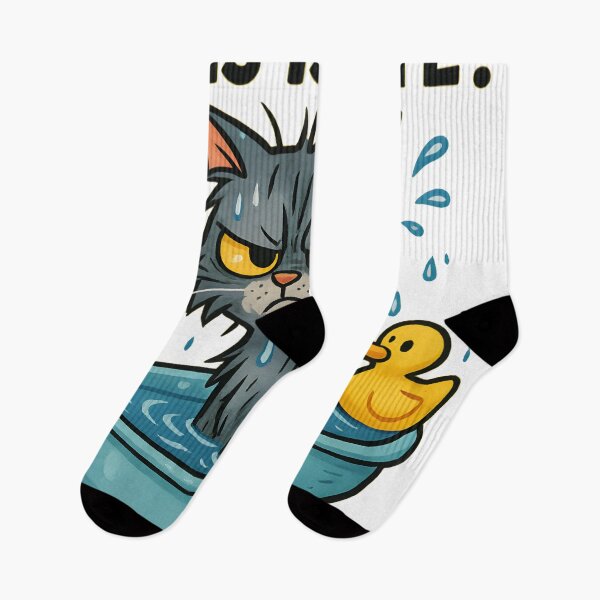 Item preview, Rubber Duck Cat Revenge – Angry Bathtime Kitty	 designed and sold by Uglyandcute.